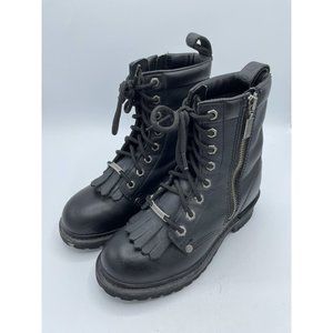 Harley Davidson Womens Logger Style Biker Boots Size 7 Style 82041